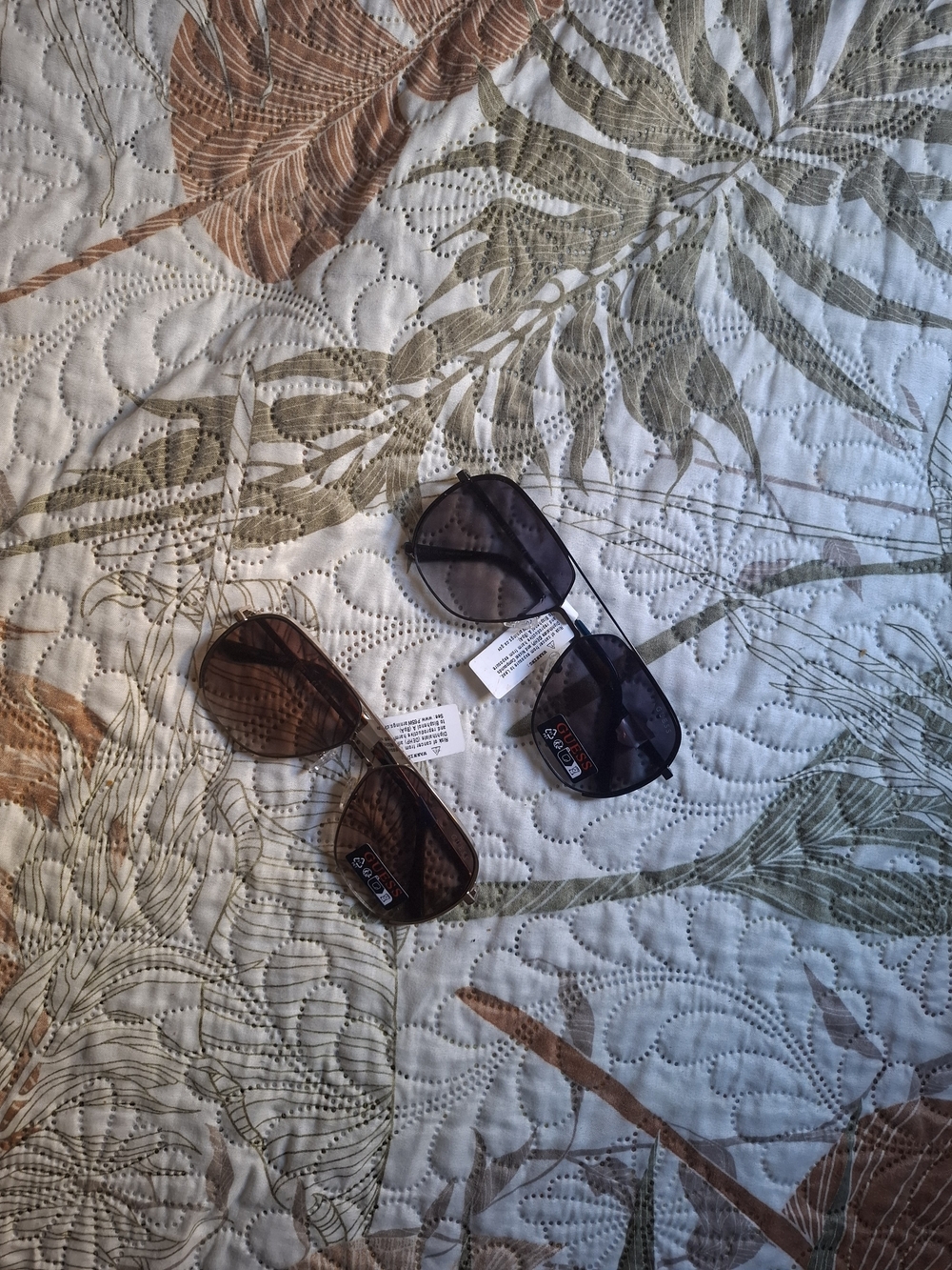 Unisex Polarized Aviator Sunglasses - Brown and Dark Gray